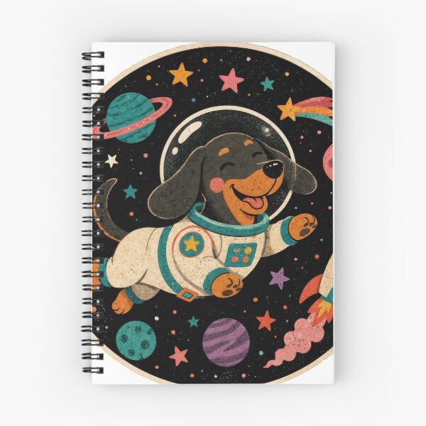 Item preview, Wall Art - Postcard - #2 - Cosmic Dachshund Adventure designed and sold by ForeverPrintsOK.