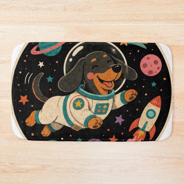 Item preview, Wall Art - Postcard - #2 - Cosmic Dachshund Adventure designed and sold by ForeverPrintsOK.