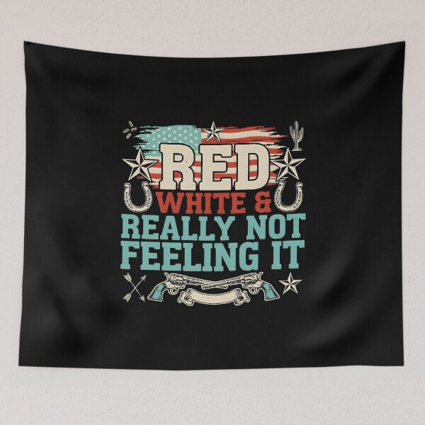 Item preview, Red White & Really Not Feeling It Retro Independence Day Sarcasm designed and sold by Redgiant87x.