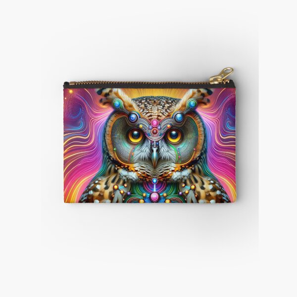 Item preview, Psychedelic Cyber Owl Neon Vision Art designed and sold by PlanetEye Designs.