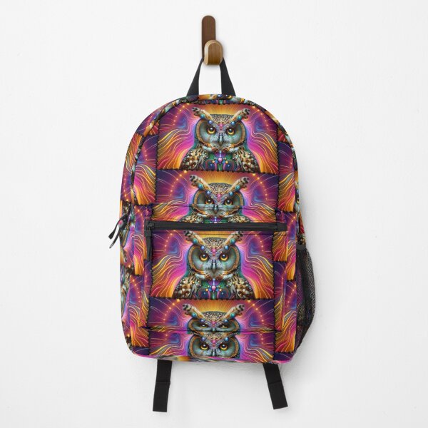 Item preview, Psychedelic Cyber Owl Neon Vision Art designed and sold by PlanetEye Designs.