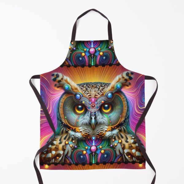 Item preview, Psychedelic Cyber Owl Neon Vision Art designed and sold by PlanetEye Designs.