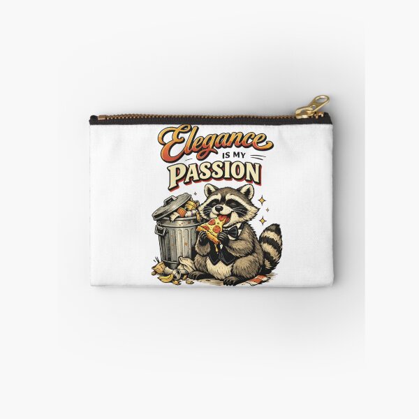 Item preview, Elegance Is My Passion Raccoon Cute Modern Meme designed and sold by Print Loft.
