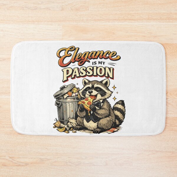 Item preview, Elegance Is My Passion Raccoon Cute Modern Meme designed and sold by Print Loft.