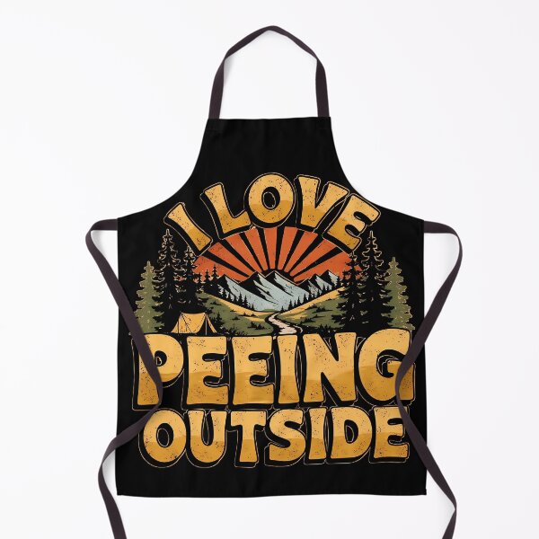 Item preview, Peeing Outside- Funny Camping-Retro Vintage Hiking -Outdoors Nature Lover Aesthetic design designed and sold by Trinidesigns123.