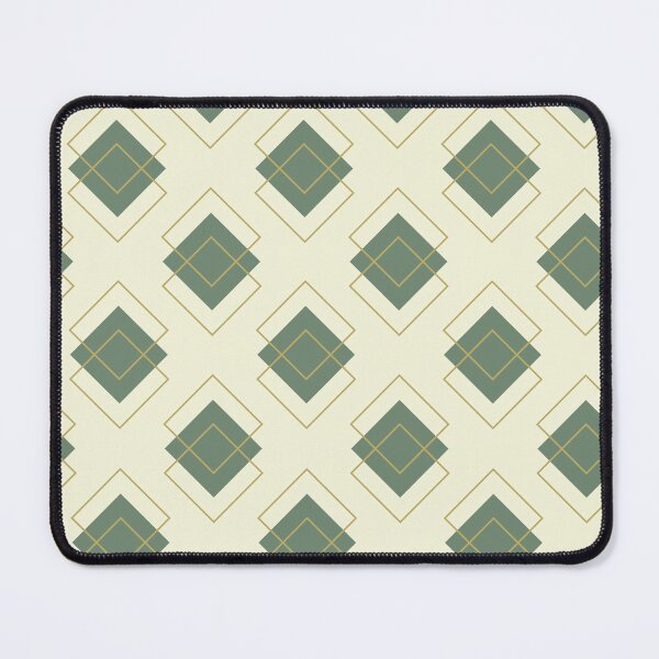 Item preview, Art Deco Geometric Seamless Pattern | Sage Green and Gold Diamond Retro designed and sold by Dino-Lune.