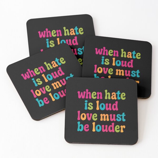 Item preview, When Hate Is Loud Love Must Be Louder Positive Message Anti-Hate Love Advocate designed and sold by RetroMini2026.