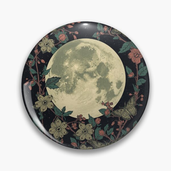 Item preview, The full moon and moths designed and sold by uunaa.