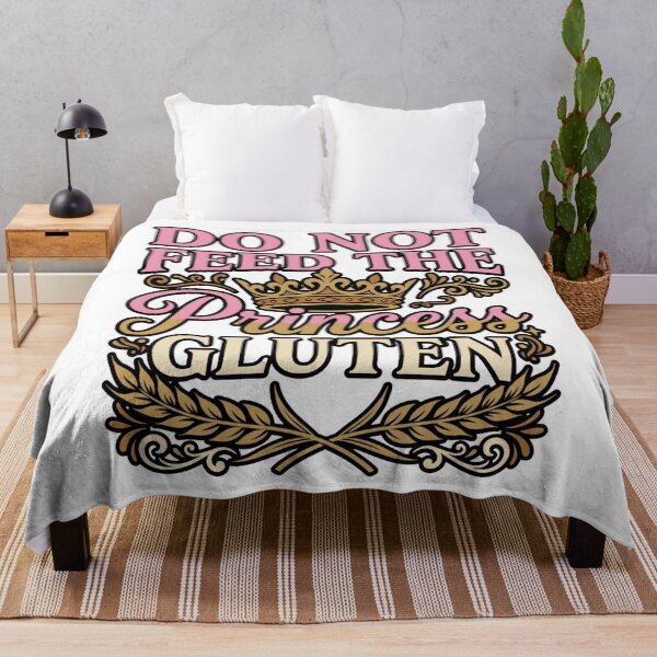 Item preview, gluten free princess sarcastic meme funny quote art designed and sold by ArtDesignTp.