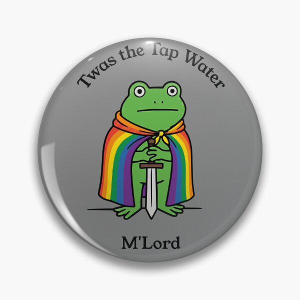 Item preview, Twas the Tap Water M'Lord Frog Knight Meme designed and sold by d247.