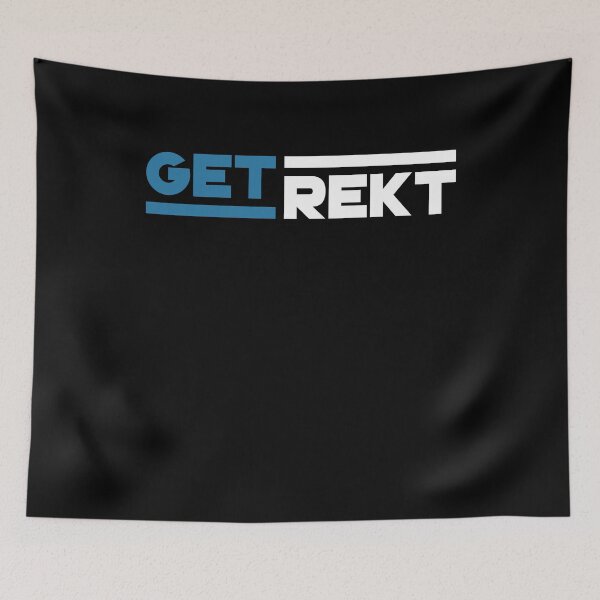 Item preview, Get Rekt Funny Gaming and Crypto Quote designed and sold by THAT-ONE-TEE.