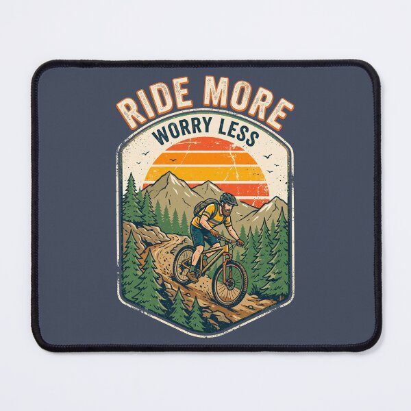 Item preview, Ride More Worry Less Mountain Biking designed and sold by VYNROX.