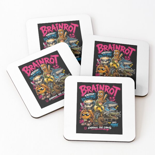 Item preview, Brainrot Chaos – Funny Meme Collage Graphic T-Shirt Design designed and sold by YKSHRINEEVASART.