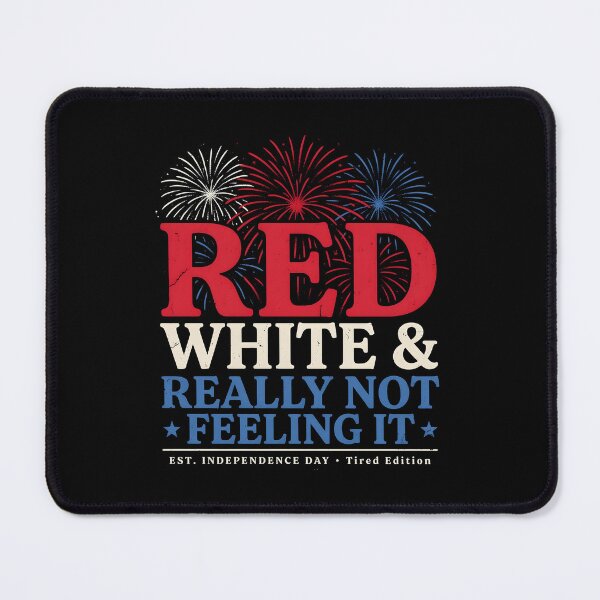Item preview, Red White & Really Not Feeling It Retro Americana Political Satire Design designed and sold by Redgiant87x.