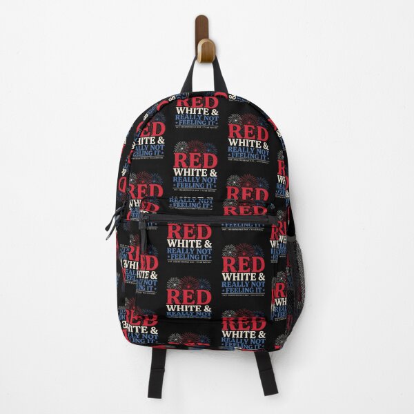 Item preview, Red White & Really Not Feeling It Retro Americana Political Satire Design designed and sold by Redgiant87x.