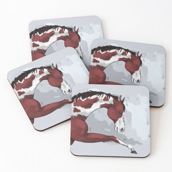 Item preview, Elegant Pinto Horse in Motion designed and sold by Antiope33.