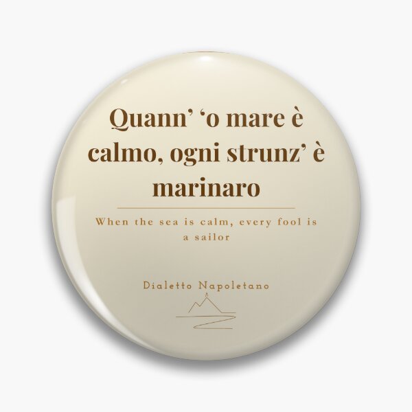 Item preview, Quann o Mare è Calmo — Neapolitan Dialect Vintage Print Naples designed and sold by vesuviovibes.