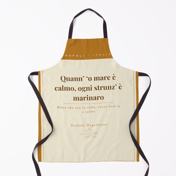 Item preview, Quann o Mare è Calmo — Neapolitan Dialect Vintage Print Naples designed and sold by vesuviovibes.