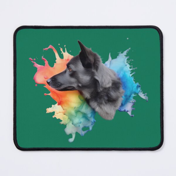 Item preview, Watercolor Splash Dog Portrait – Green Edition designed and sold by helgekerler.