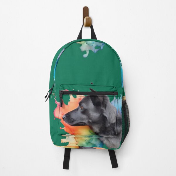 Item preview, Watercolor Splash Dog Portrait – Green Edition designed and sold by helgekerler.