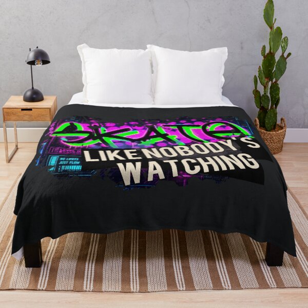 Item preview, Skate Like Nobody's Watching – Skateboarding Design designed and sold by GraphicComet.