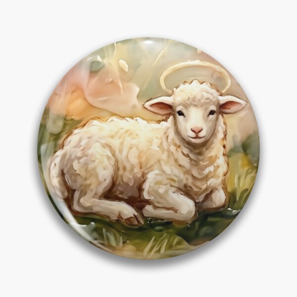 Item preview, Sacred Lamb Blessed by Celestial Angels designed and sold by LibertyForge-Co.