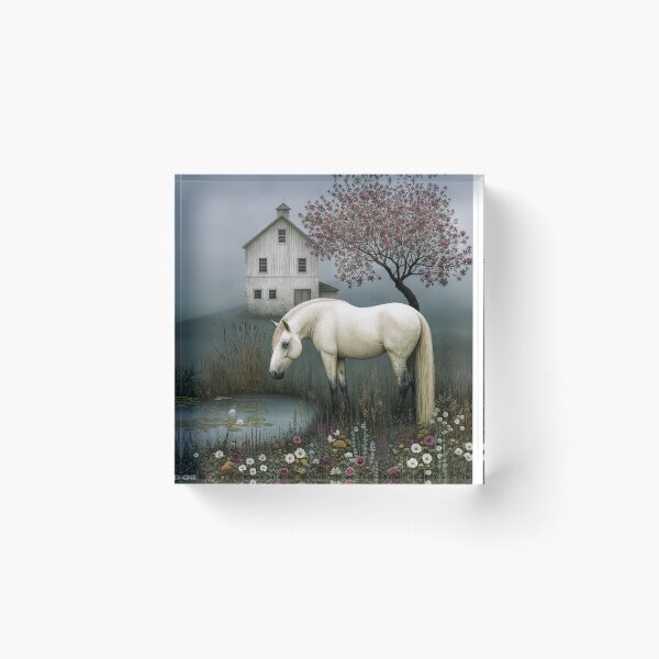 Item preview, Grey Horse in The Mist designed and sold by Blue Horse Photo Magic.