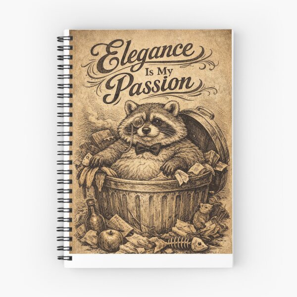 Item preview, Elegance Is My Passion Raccoon Dark Academia Poster designed and sold by Print Loft.