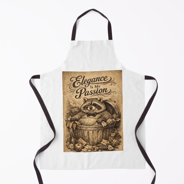 Item preview, Elegance Is My Passion Raccoon Dark Academia Poster designed and sold by Print Loft.