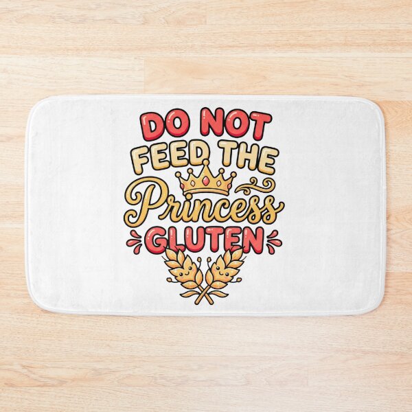 Item preview, gluten free princess funny quote meme humor design designed and sold by ArtDesignTp.