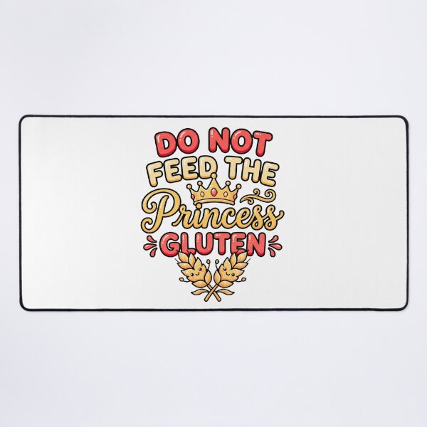 Item preview, gluten free princess funny quote meme humor design designed and sold by ArtDesignTp.