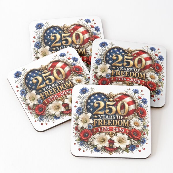 Item preview, USA 250th Anniversary Floral Heart designed and sold by PetalGarden.
