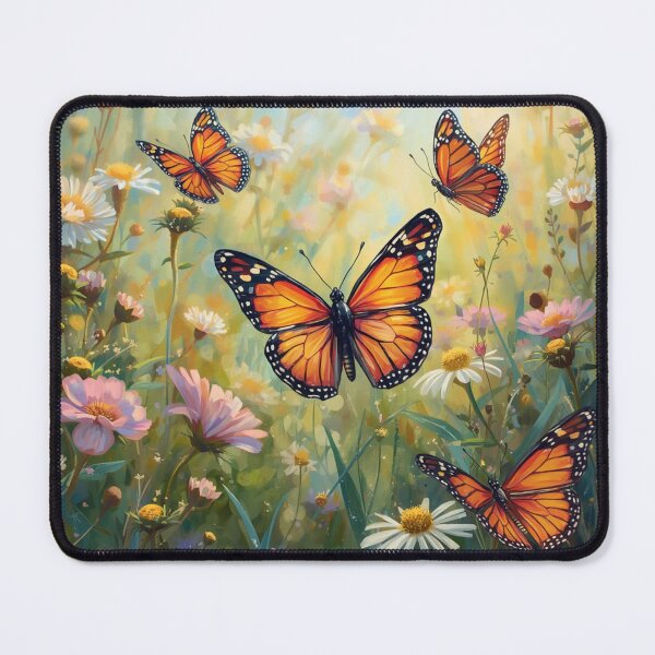 Item preview, Butterflies with flowers illustration designed and sold by Cozy Beam Studio.