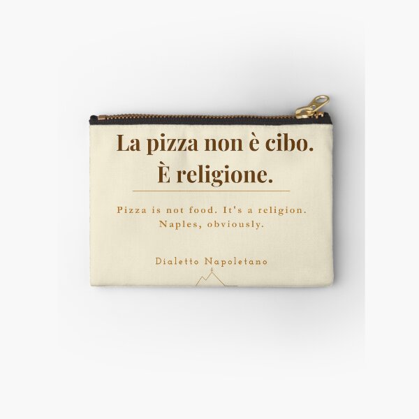 Item preview, La Pizza Non è Cibo È Religione — Neapolitan Pizza Quote Vintage Print designed and sold by vesuviovibes.