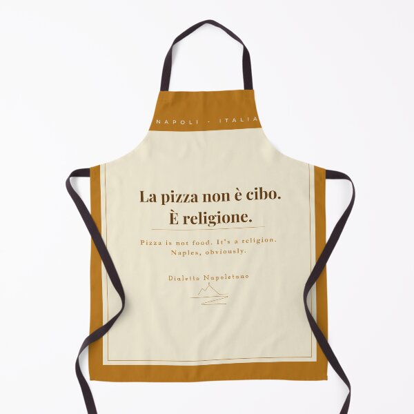 Item preview, La Pizza Non è Cibo È Religione — Neapolitan Pizza Quote Vintage Print designed and sold by vesuviovibes.