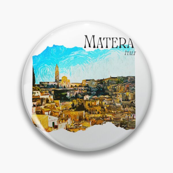 Item preview, matera italy landscape oil painting  designed and sold by Anna Sacha.