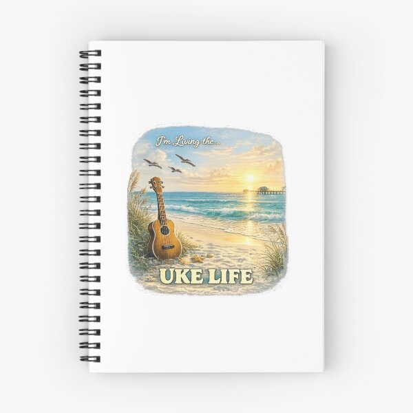 Item preview, Uke Life™ -  Vintage Retro Shirt – Distressed Music Lover Tee - Florida Coast designed and sold by Ukulele Gent.