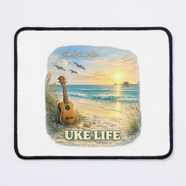 Item preview, Uke Life™ - Vintage Retro Shirt – Distressed Music Lover Tee - Florida Coast designed and sold by Ukulele Gent.
