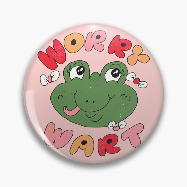 Item preview, Worry Wart Froggy (Pink) designed and sold by yellowflowerhut.