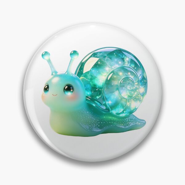 Item preview, Happy Emerald Snail Mascot designed and sold by ABYSSLAB.