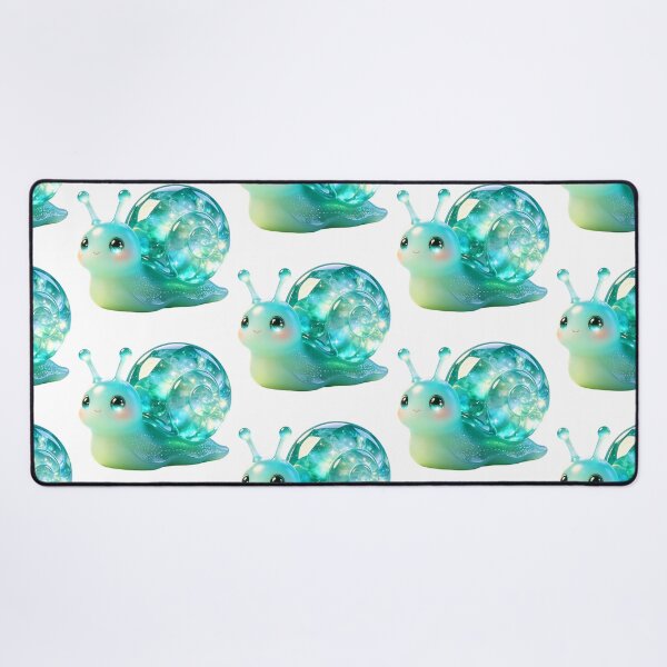 Item preview, Happy Emerald Snail Mascot designed and sold by ABYSSLAB.