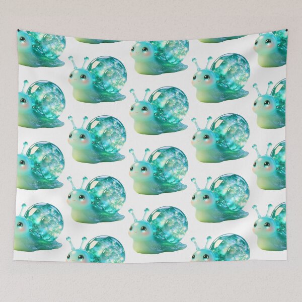 Item preview, Happy Emerald Snail Mascot designed and sold by ABYSSLAB.