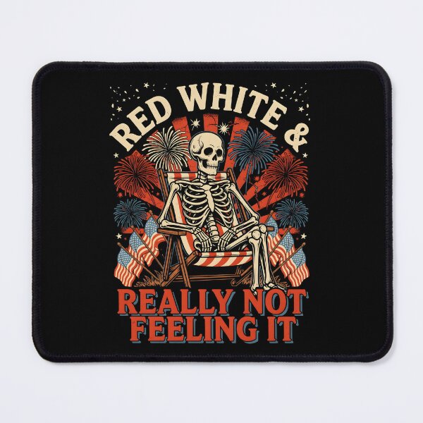 Item preview, Red White & Really Not Feeling It Independence Day Humor with Retro Style designed and sold by Redgiant87x.