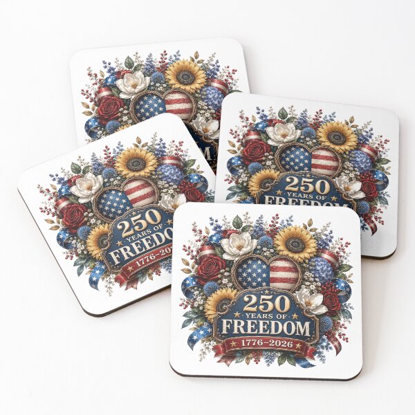 Item preview, America 250 Floral Heart Anniversary Design designed and sold by PetalGarden.