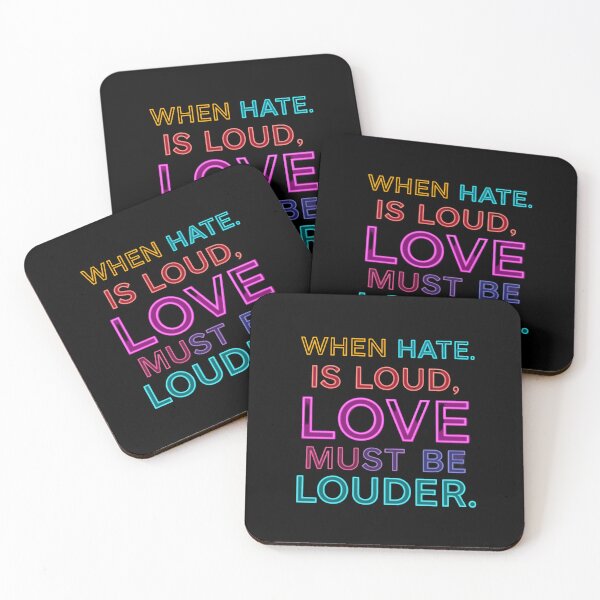 Item preview, When Hate. Is Loud, Love Must Be Louder Inspirational Positivity Activist designed and sold by RetroMini2026.