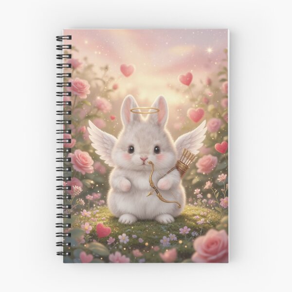 Item preview, Cute Cupid Bunny with Angel Wings and Bow – Romantic Love Rabbit designed and sold by lovelistivkaa.