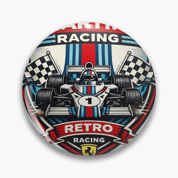 Item preview, Martini Racing Retro Motorsport Sticker designed and sold by Deepstudio09.