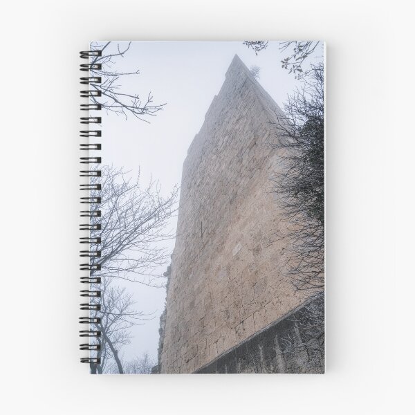 Item preview, Ancient Stone Fortress Tower in Mist designed and sold by EllenNortt.