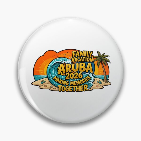 Item preview, tropical family vacation aruba 2026 beach design designed and sold by ArtDesignTp.