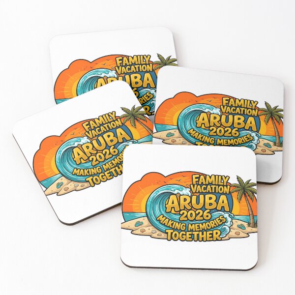 Item preview, tropical family vacation aruba 2026 beach design designed and sold by ArtDesignTp.